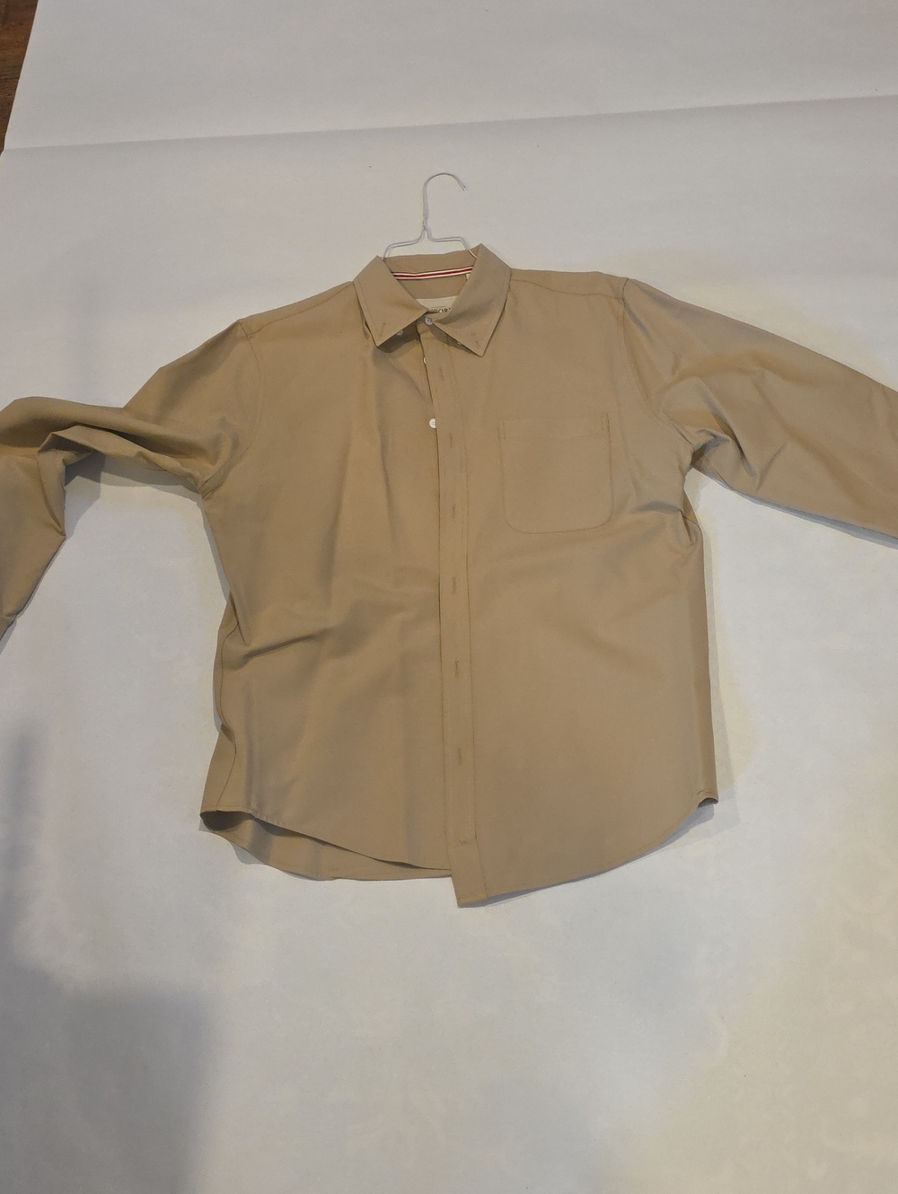 Oxford Men's Tan Dress Shirt